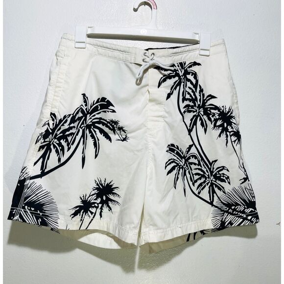 David Cremieux beach wear shorts vacation tropical resort wear white palms men L - Picture 1 of 7